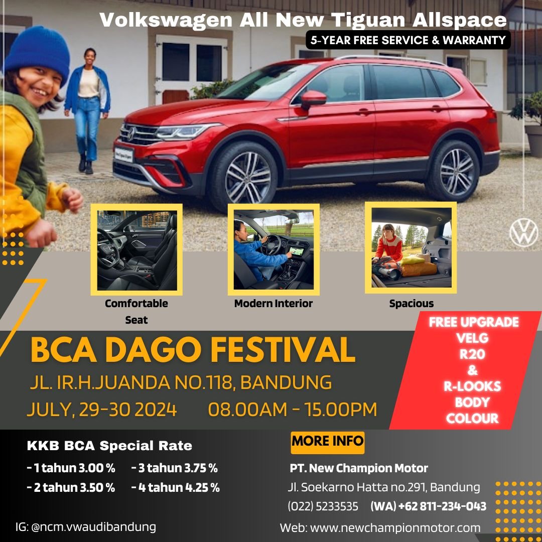 VW All New Tiguan Allspace @BCA Dago Festival