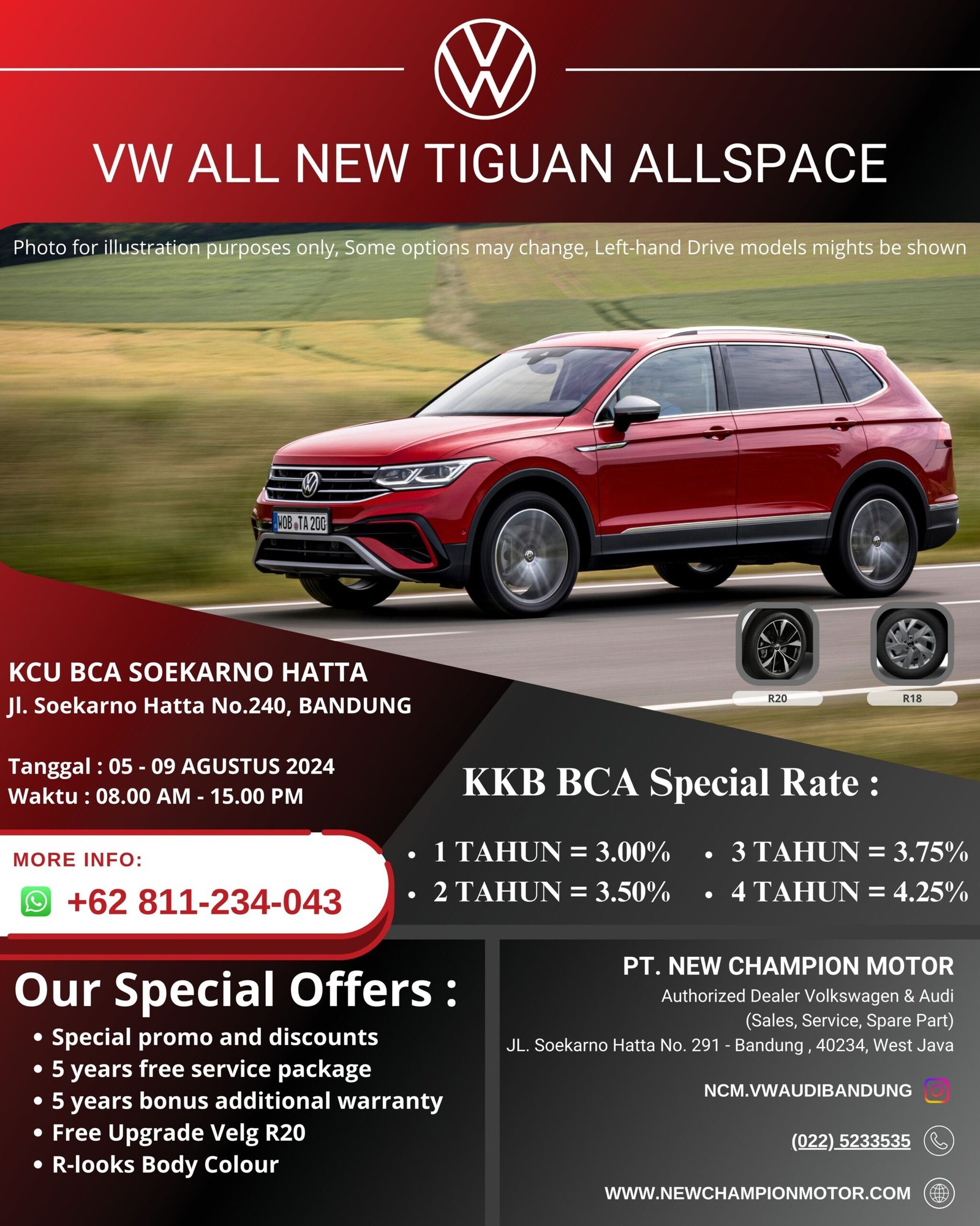 VW All New Tiguan Allspace @BCA Soekarno Hatta